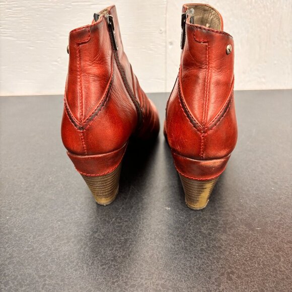 PIKOLINOS Red Ankle Boots - Picture 9 of 16